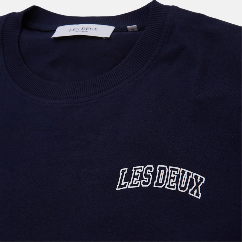 Les Deux T-shirts BLAKE T-SHIRT LDM101113 DARK NAVY/IVORY